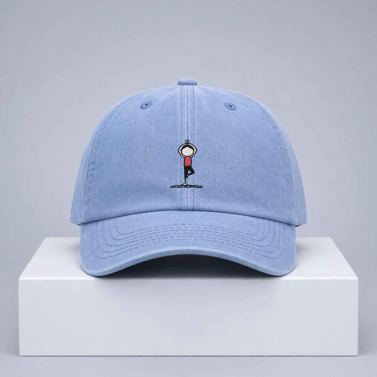 Gymnast Embroidered Cap – “Balance” Cotton Adjustable Hat (Unisex)