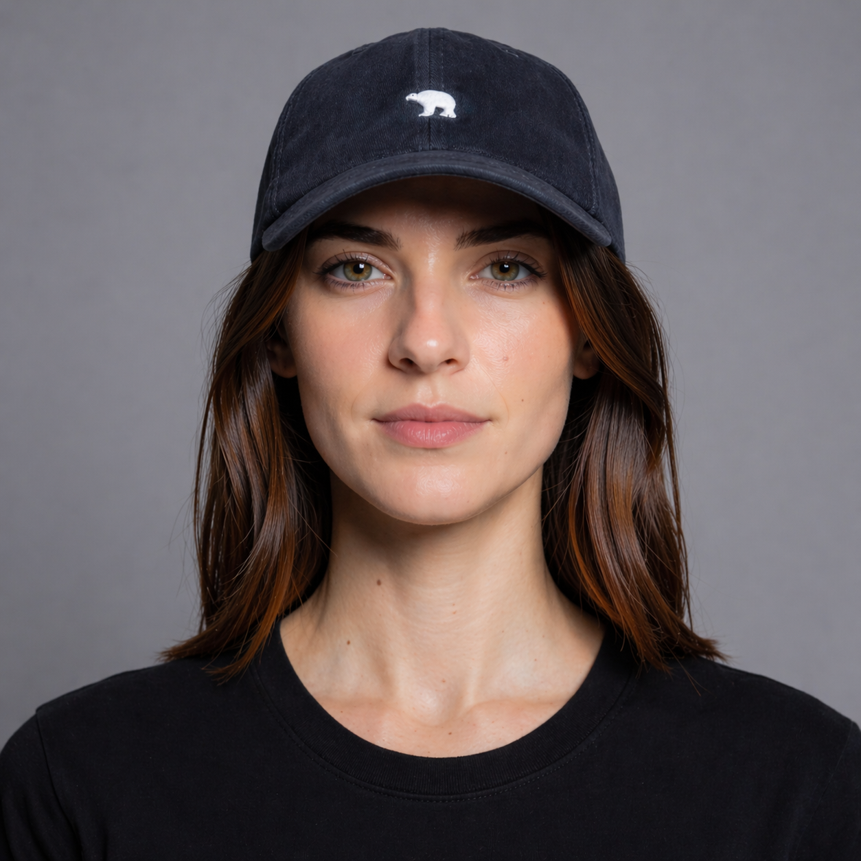Polar Bear Embroidered Cap – “Arctic Drift” Cotton Adjustable Hat (Unisex)